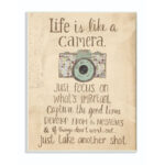 ” Life Is A Camera “ - Chic Decora