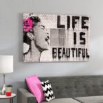 ” Life Is Beautiful ” by Banksy - Chic Decora