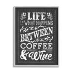 ” Life Is What Happens Between Coffee & Wine ” by Melody Hogan - Chic Decora