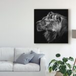 ” Lion And Lioness Portrait ” by Laurent Lothare Dambreville - Chic Decora