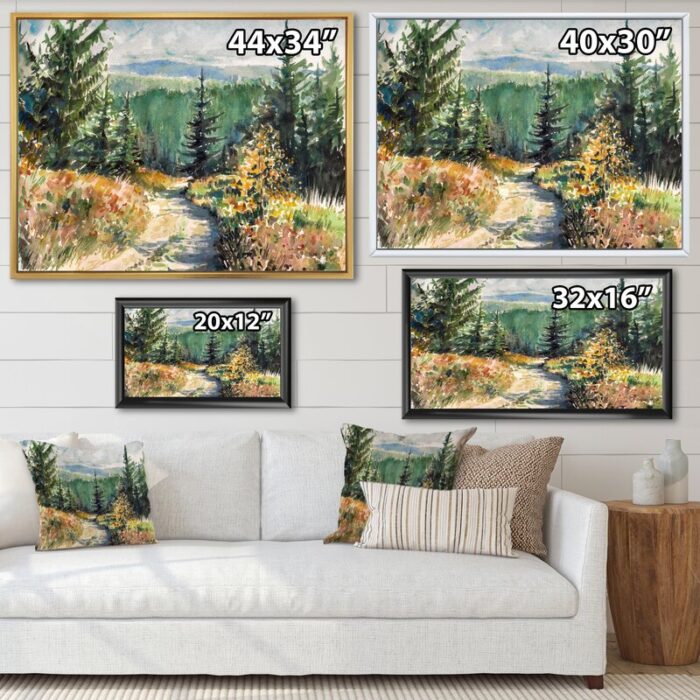 ” Little Road In Mountain Landscape “ - Chic Decora