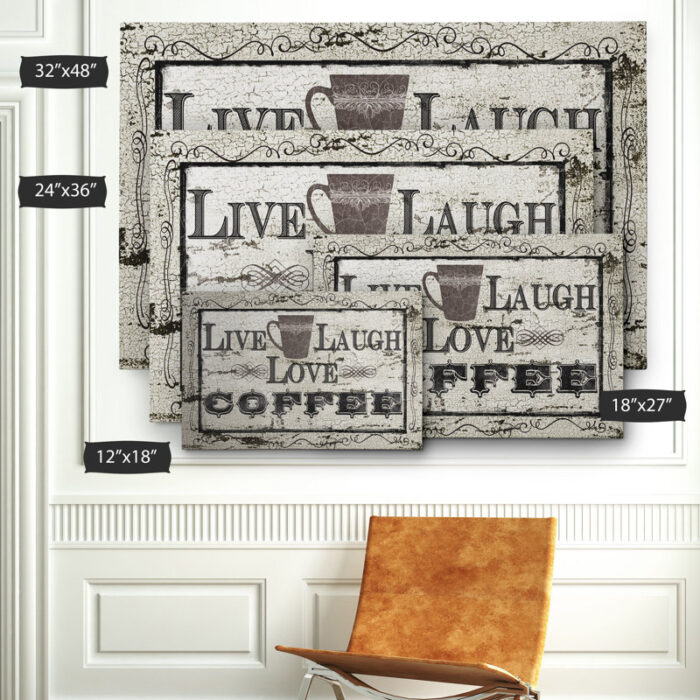 ” Live, Laugh, Love Coffee “ - Chic Decora