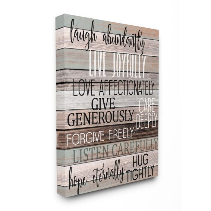 ” Live Joyfully Phrases ” by Kim Allen - Chic Decora