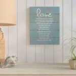 ” Love Grows Best In Little Houses Distressed Teal Shiplap ” by Jo Moulton - Chic Decora