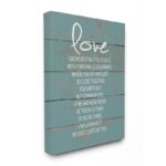 ” Love Grows Best In Little Houses Distressed Teal Shiplap ” by Jo Moulton - Chic Decora