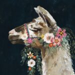 ” Lovely Llama II ” by Victoria Borges Painting Print - Chic Decora