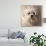 ” Maltese Puppy Portrait ” by Lois Bryan - Chic Decora