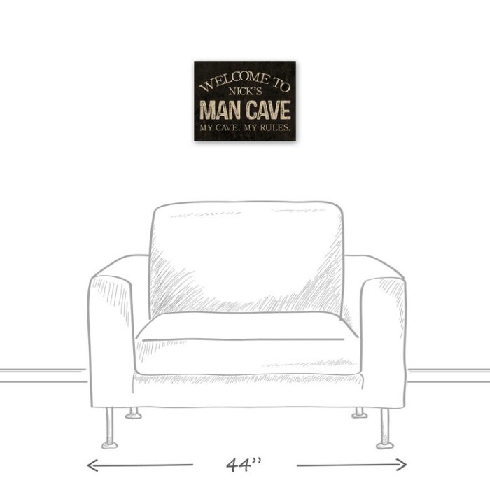 ” Man Cave Sign “ - Chic Decora