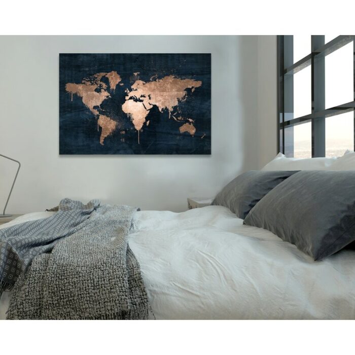 ” Maps And Flags Mapamundi Copper, Modern & Contemporary Bronze ” by Oliver Gal - Chic Decora