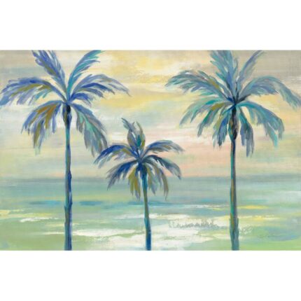 ” Marine Layer Palms Crop ” by Silvia Vassileva Painting Print - Chic Decora