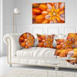 ” Massive Orange Fractal Flower “ - Chic Decora