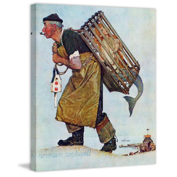 ” Mermaid ” by Norman Rockwell - Chic Decora