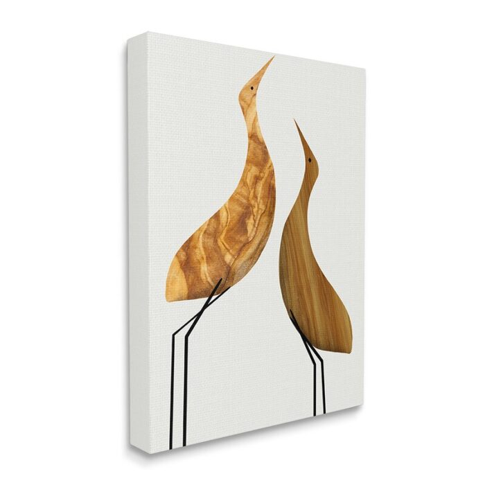 ” Modern Rustic Tree Patterned Birds Minimal Abstract ” by Daphne Polselli - Chic Decora