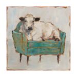 ” Moo-ving In I ” by Ethan Harper Painting Print - Chic Decora