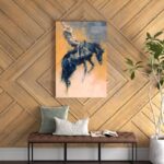 ” Mood Indigo III ” Painting Print - Chic Decora