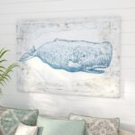 ” Nautical And Coastal Blue Whale, Coastal Blue ” by Oliver Gal - Chic Decora