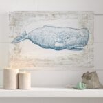 ” Nautical And Coastal Blue Whale, Coastal Blue ” by Oliver Gal - Chic Decora