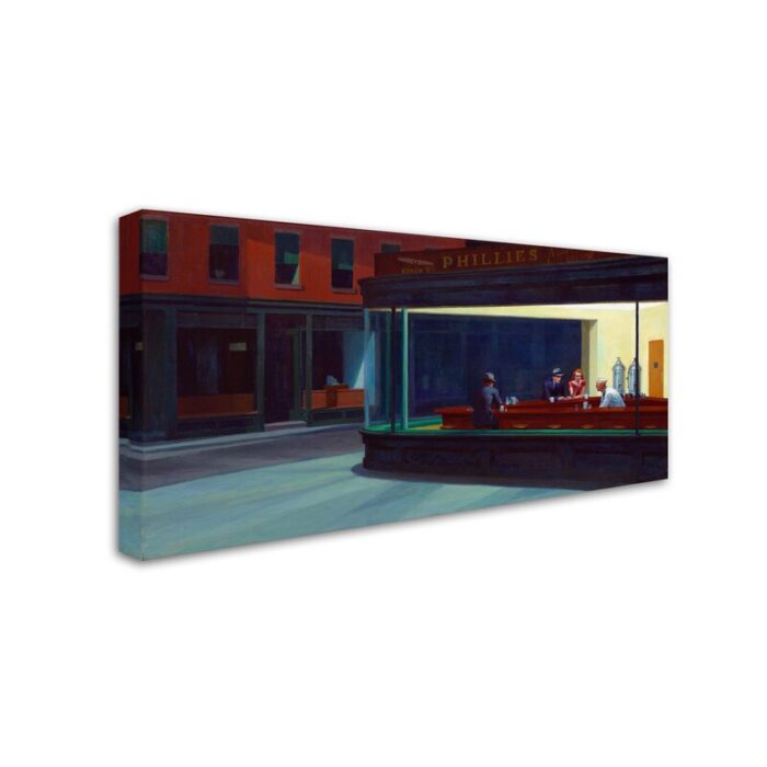 ” Nighthawks ” by Edward Hopper Painting Print - Chic Decora