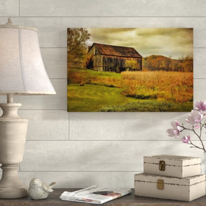 ” Old Barn On Rainy Day ” by Lois Bryan - Chic Decora