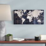 ” Old World Map Blue ” by Avery Tillmom - Chic Decora