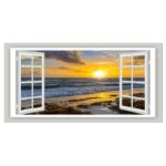 ” Open Window To Bright Yellow Sunset “ - Chic Decora