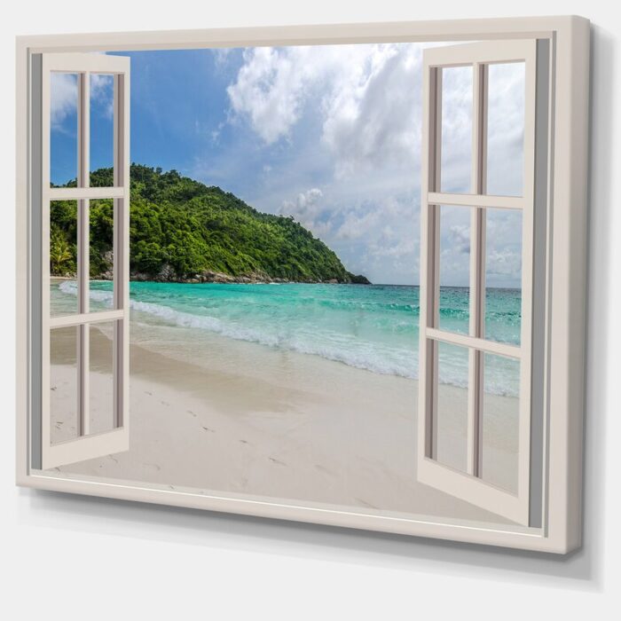 ” Open Window To Calm Seashore “ - Chic Decora