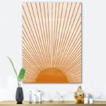 ” Orange Sun Print III “ - Chic Decora