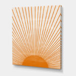 ” Orange Sun Print III “ - Chic Decora