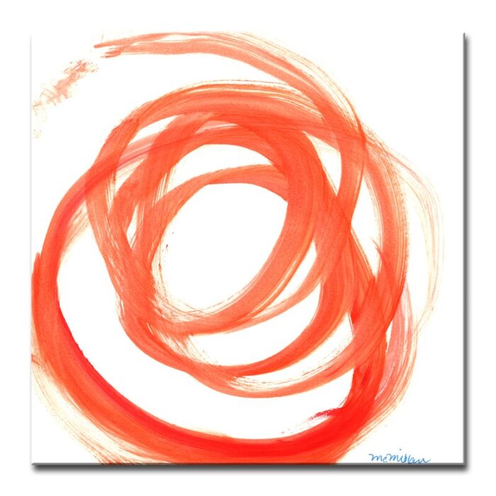 ” Orange Swirl II ” by Leslie Owens - Chic Decora