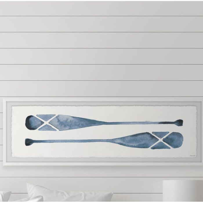 ” Paddle Blues ” Painting Print - Chic Decora