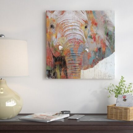 ” Paint Splash Elephant ” by Nan - Chic Decora