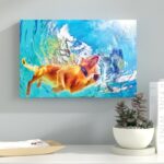 ” Painted Underwater Dog “ - Chic Decora