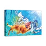 ” Painted Underwater Dog “ - Chic Decora