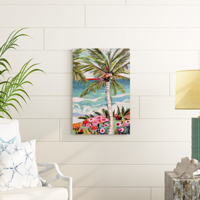 ” Palm Tree Wimsy II ” by Karen Fields - Chic Decora