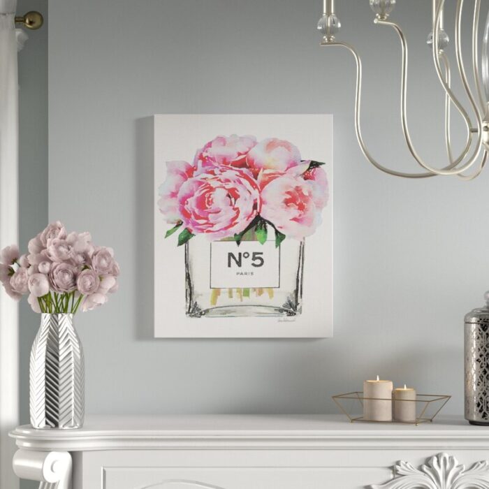 ” Paris Vase With Pink Peony ” by Amanda Greenwood - Chic Decora