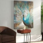 ” Peacock Prowess ” Painting Print - Chic Decora