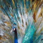 ” Peacock Prowess ” Painting Print - Chic Decora