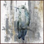 ” Perching Gray ” by Parvez Taj Painting Print - Chic Decora