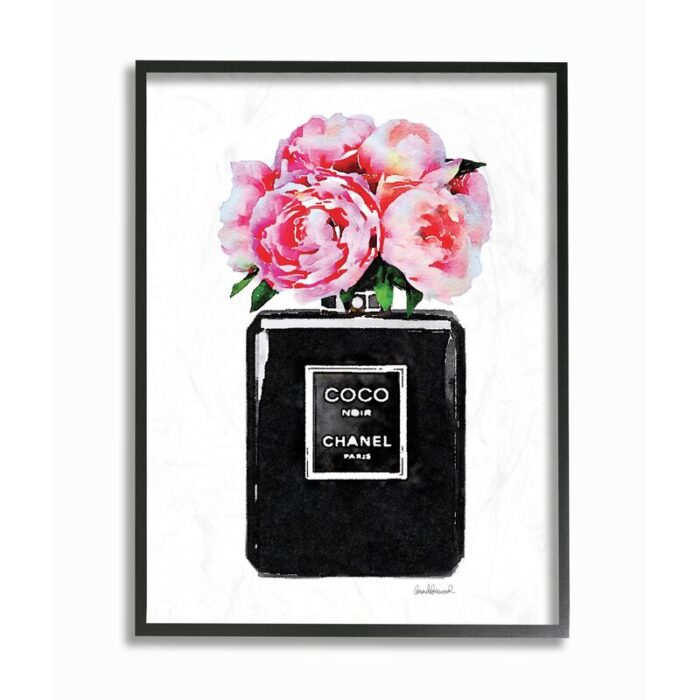 ” Perfume Bottle Flower Peony ” by Amanda Greenwood - Chic Decora