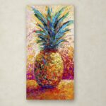 ” Pineapple Expression ” by Marion Rose Painting Print - Chic Decora