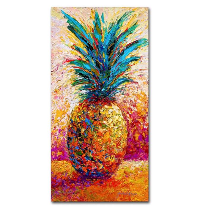 ” Pineapple Expression ” by Marion Rose Painting Print - Chic Decora