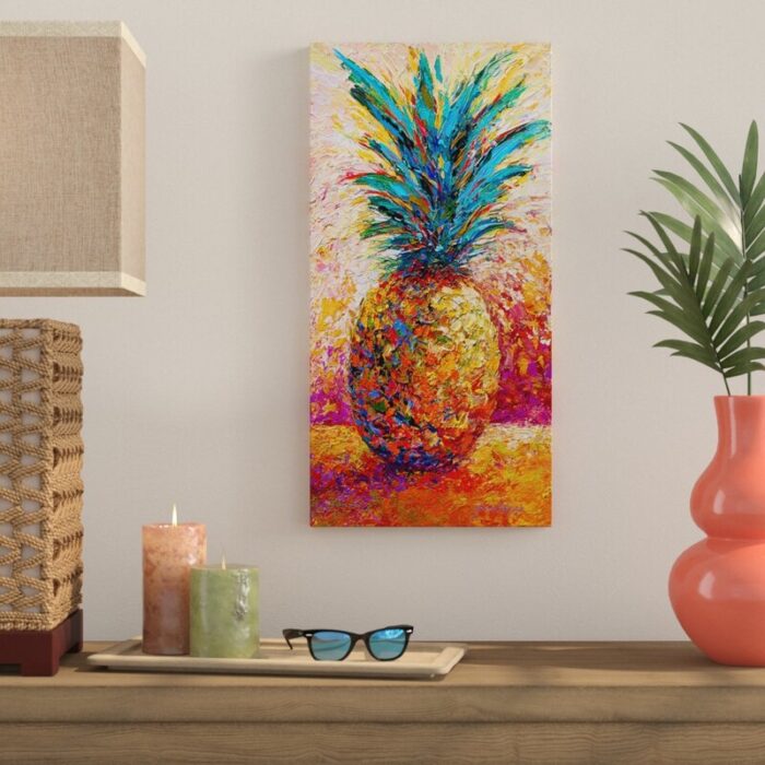 ” Pineapple Expression ” by Marion Rose Painting Print - Chic Decora