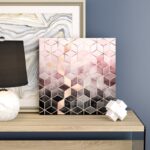 ” Pink And Grey Cubes ” by Elisabeth Fredriksson - Chic Decora