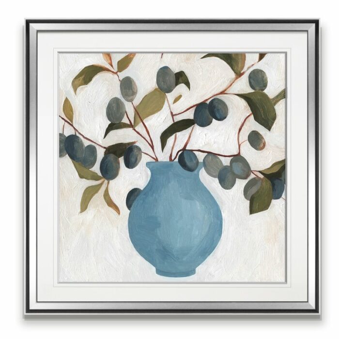 ” Plum Branch Arrangement II ” Painting Print - Chic Decora