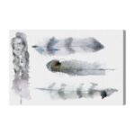 ” Plumes Fashion ” Painting Print - Chic Decora