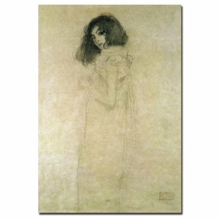 ” Portrait Of A Young Woman 1896-97 ” by Gustav Klimt - Chic Decora