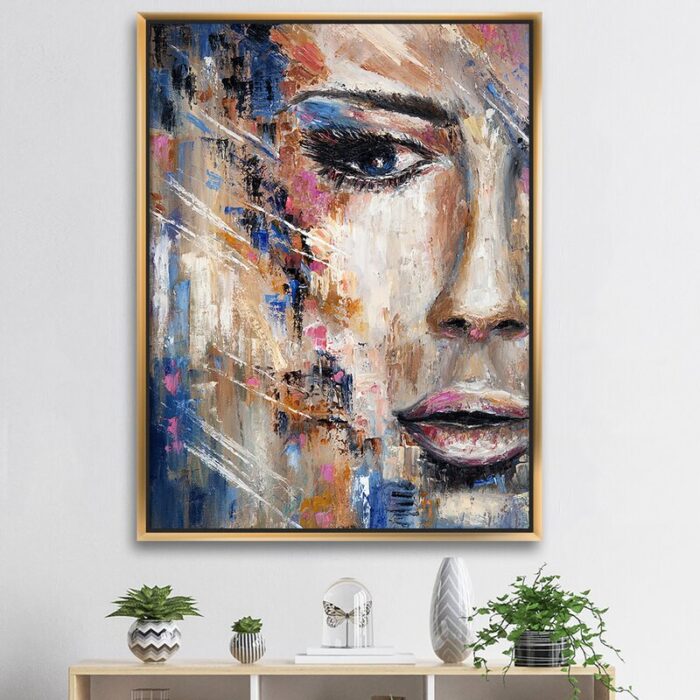 ” Portrait Of A Young Woman IV ” Painting Print - Chic Decora