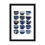 ” Pretty Blue Coffee Cups I ” by Elisabeth Fredriksson - Chic Decora