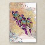 ” Purple Parrots ” by The Tangled Peacock - Chic Decora