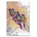 ” Purple Parrots ” by The Tangled Peacock - Chic Decora